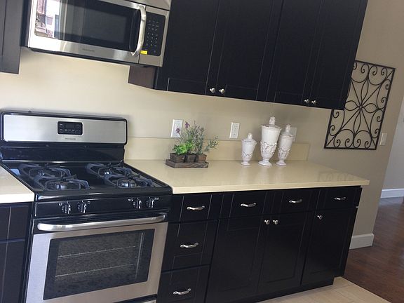 New cabinets and appliances