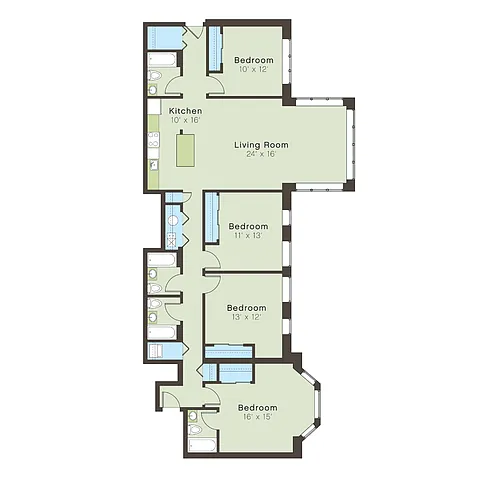 Floor plan 5100-4bb