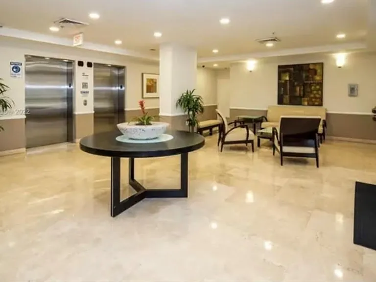 Building lobby.