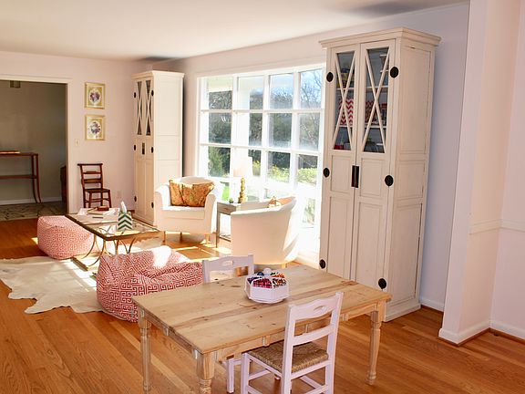 Bay window overlooking yard