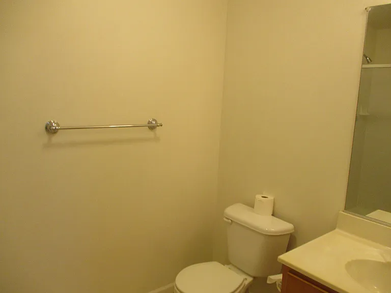 Reverse view of full bath in finished lower level