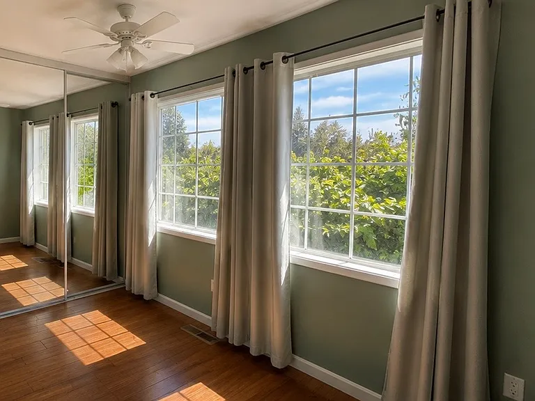 Bedroom 2 front windows
