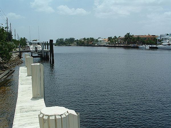 Boat dock on Intracoastal