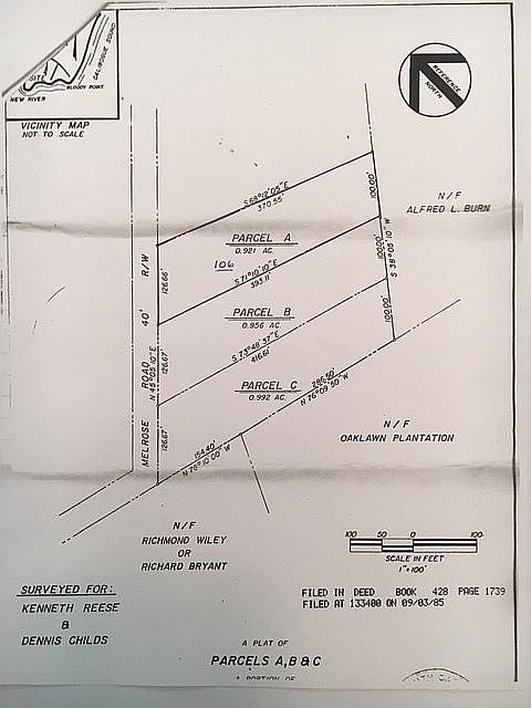 106 School Road is parcel "A