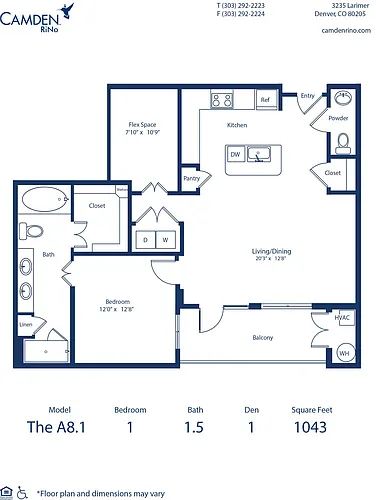 Floor plan The A8.1