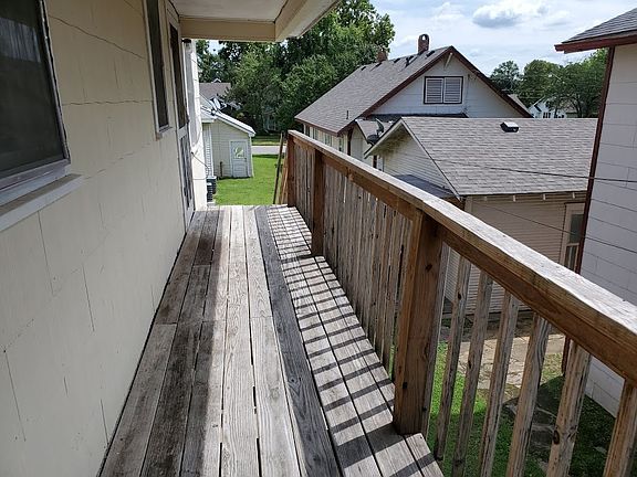 Deck upstairs looking East