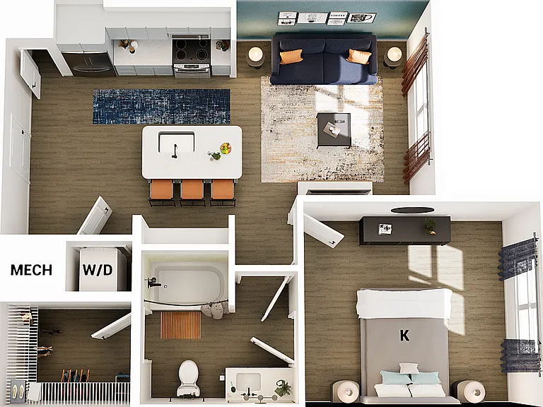 A2 floor plan Matheson Mill by Broadstone