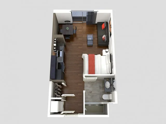 Floor plan Premium Furnished Studio