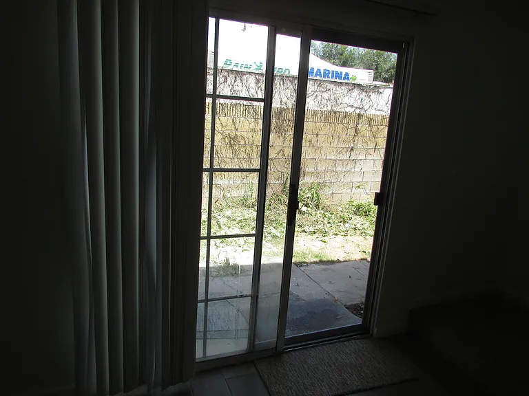 living room sliding glass door
