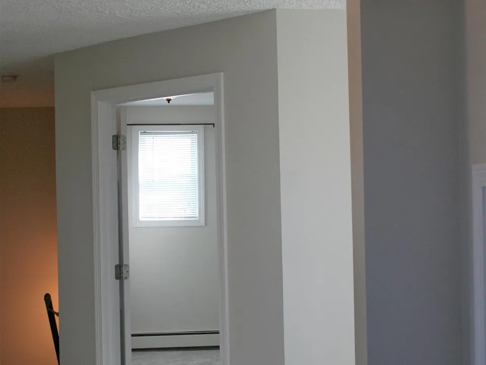 Hallway view to bedroom and down to entrance