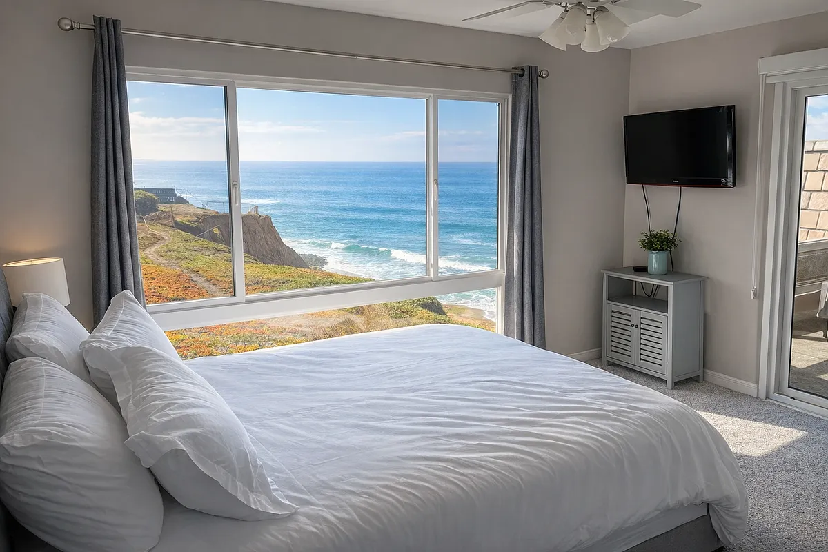 Bedroom 3: Queen with a view. - 163 S Shore Dr