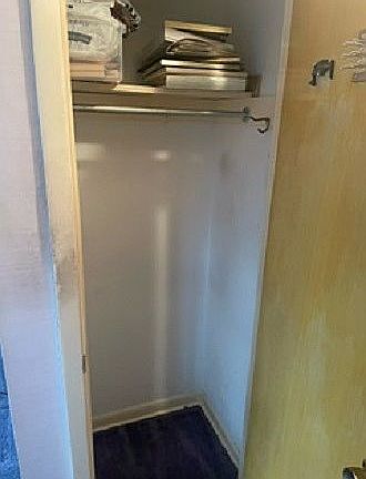 upstairs primary bedroom closet