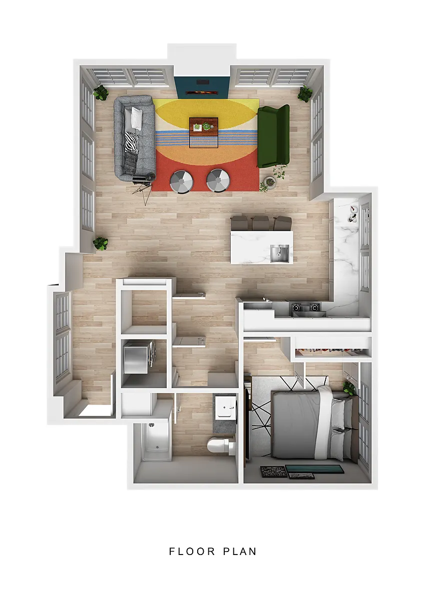 Floor plan 1 Bedroom