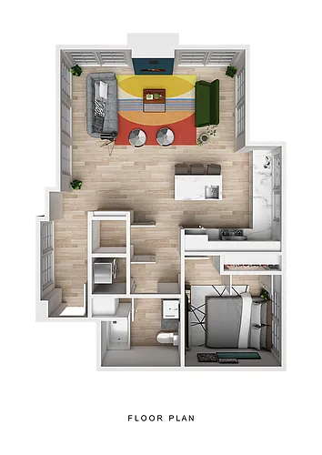 Floor plan 1 Bedroom