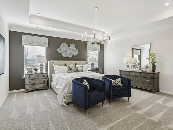 The Avondale- Primary Suite. Sample image for illustration upgrades, options, and colors may vary.