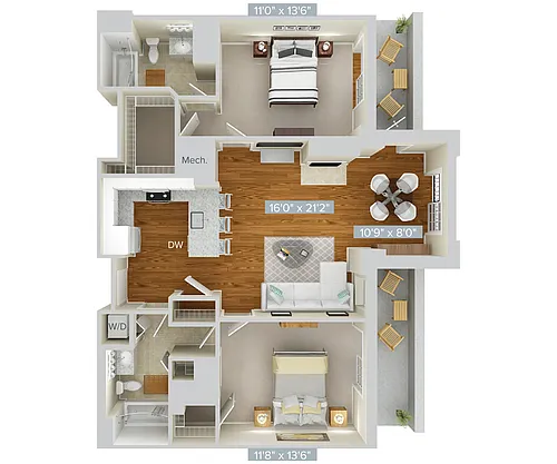 Floor plan B3-1070-1082