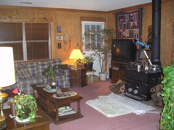 Living room w/wood burning stove