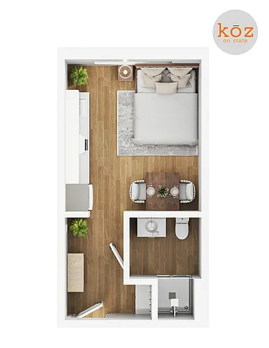 Floor plan Studio D