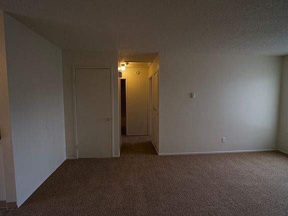 Living space and storage closet.