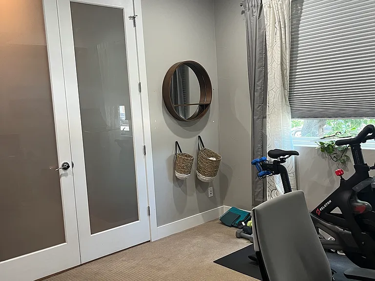 Bedroom #3 on 1st floor. Can be an office.with private bathroom and closet not shown here