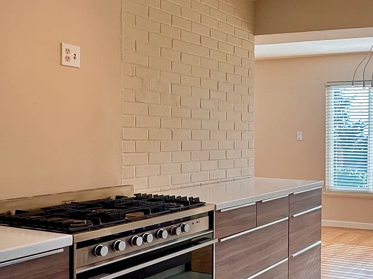 ..and a five burner Fisher Paykel professional stove and oven.