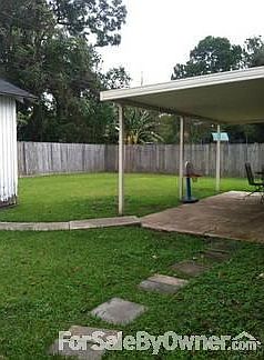 Backyard which includes 12x12 shed