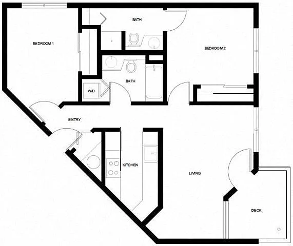 Floor plan 2x2 Small
