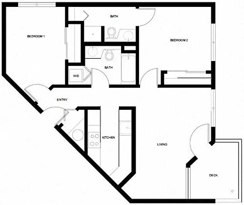 Floor plan 2x2 Small