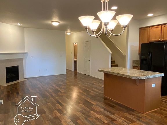 Family room with gas fireplace