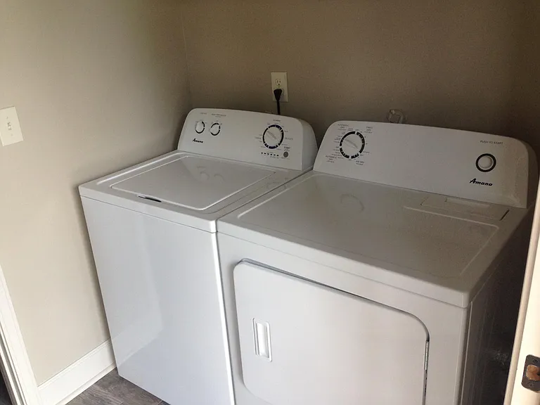 Washer and dryer provided by owner.