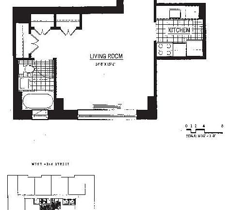 2nd image of 350 W 43rd St APT 2B