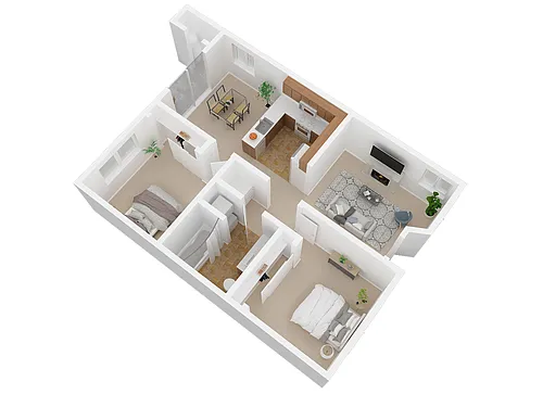Floor plan Ambrosia 2x1