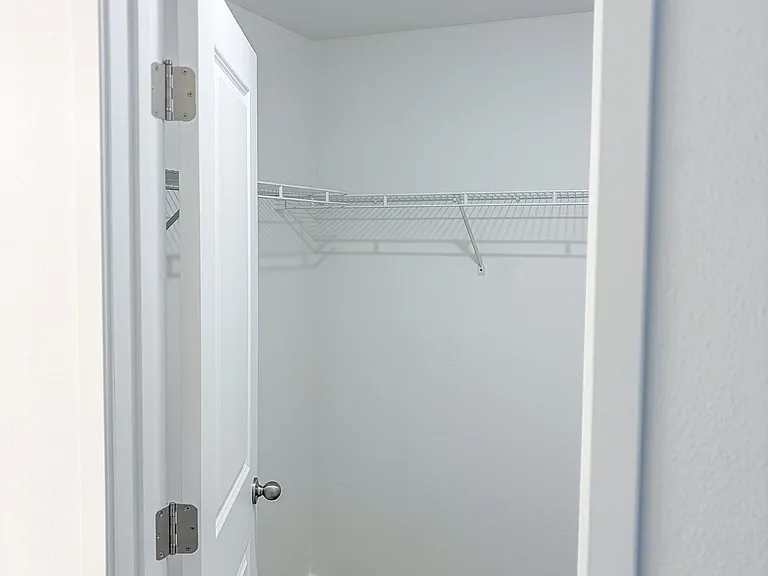 Walk-in closets provide the extra storage space you need to stay organized.