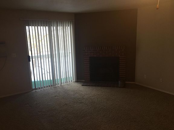Living room with fireplace
