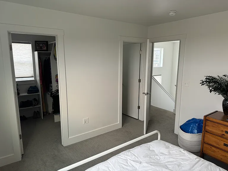 Master bedroom with walk-in closet and ensuite