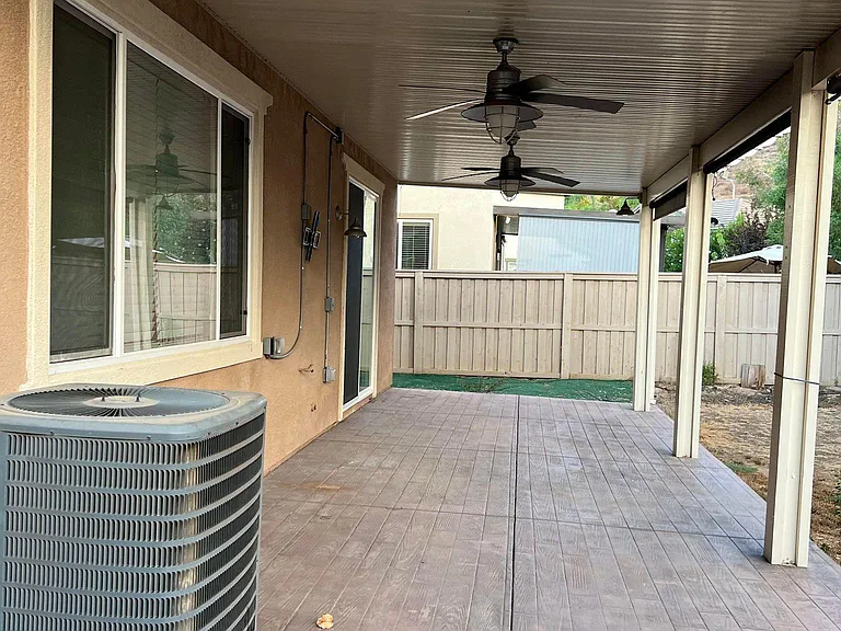 Spacious patio/backyard