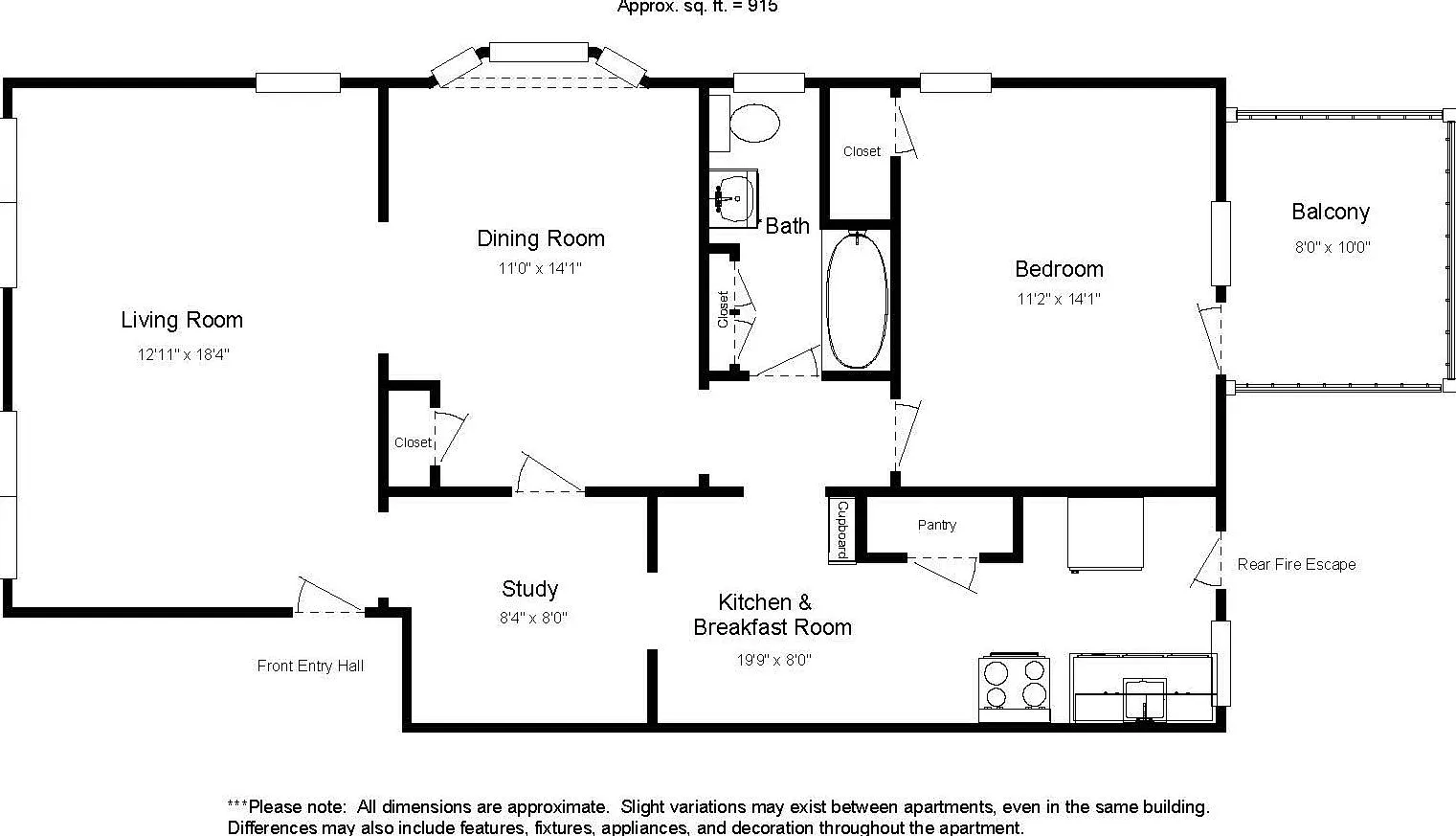 1 bed, 915 sqft, $1,125 — Photo 4