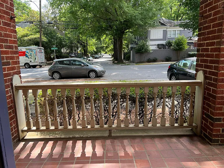 Large covered porch