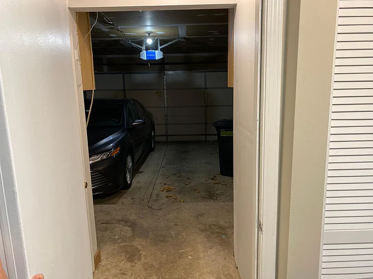 Door into house from garage