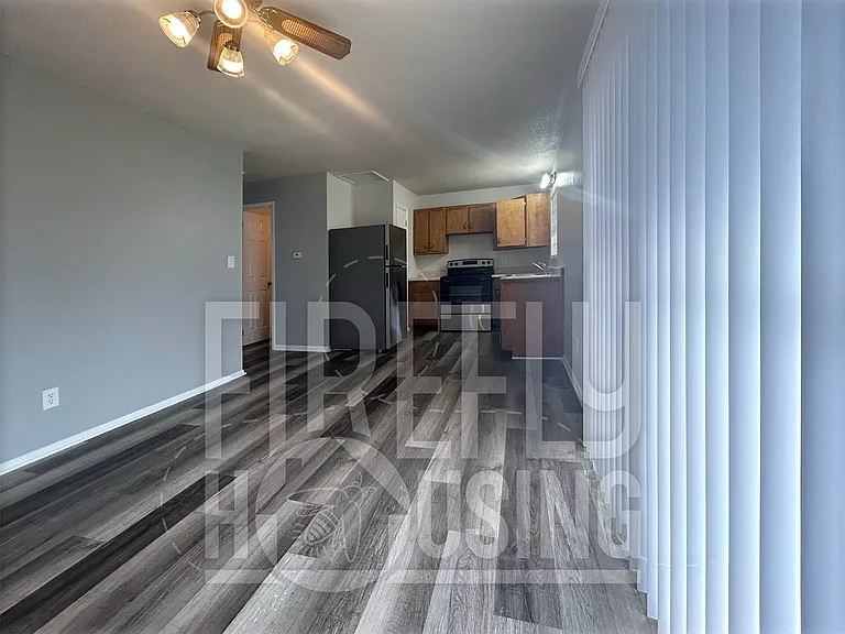 Dining/Kitchen viewed from west wall.