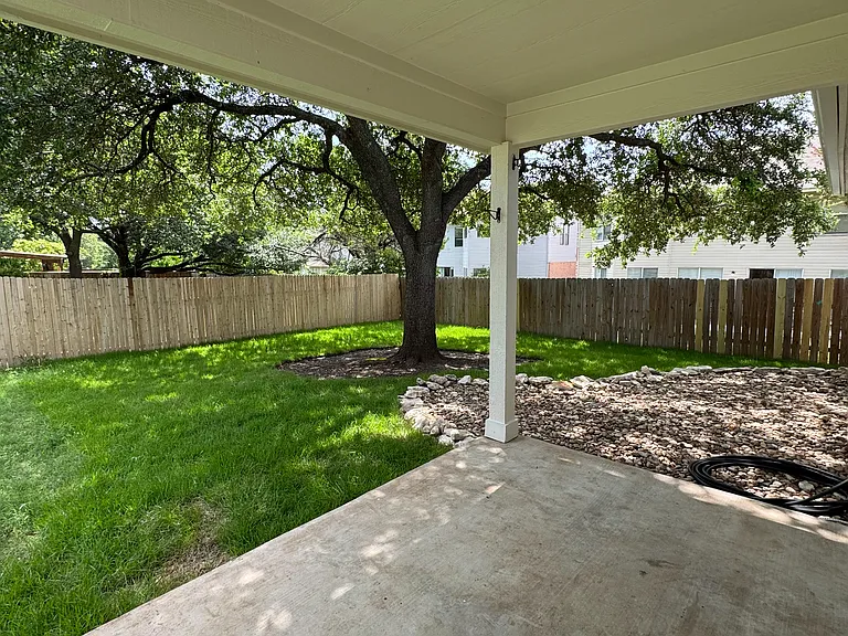 Covered back porch