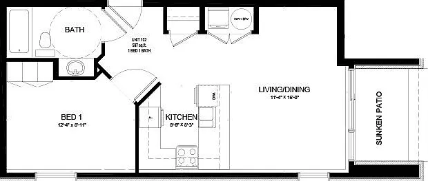 1 bed, $1,999 — Photo 2