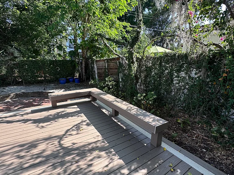 Bench on deck
