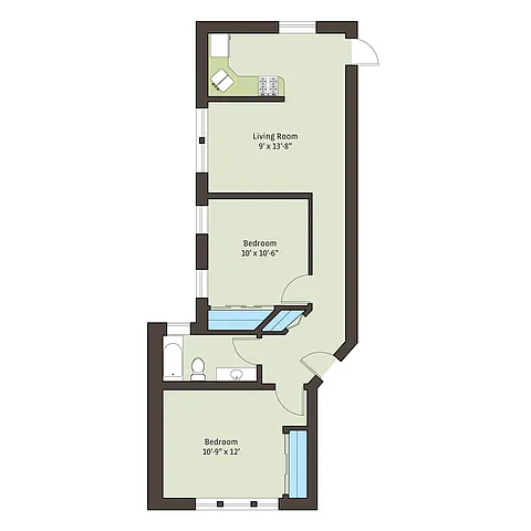 Floor plan knwc-2bc