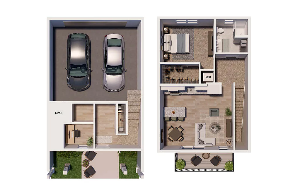 Floor plan ONE BEDROOM