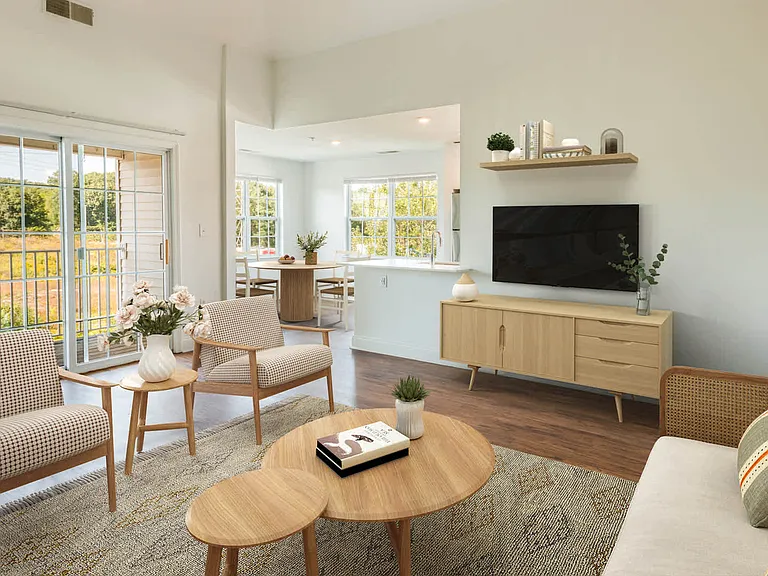 Living Room with Hard Surface Flooring