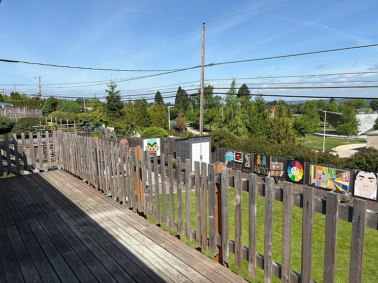 View from Deck over Luuwit Park