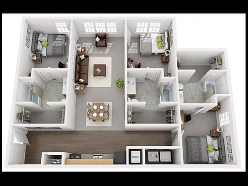 Floor plan 3x3 Standard