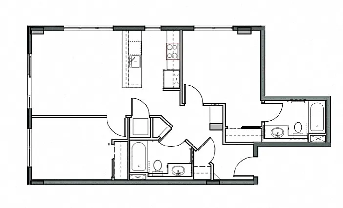 Floor plan 2X2 C