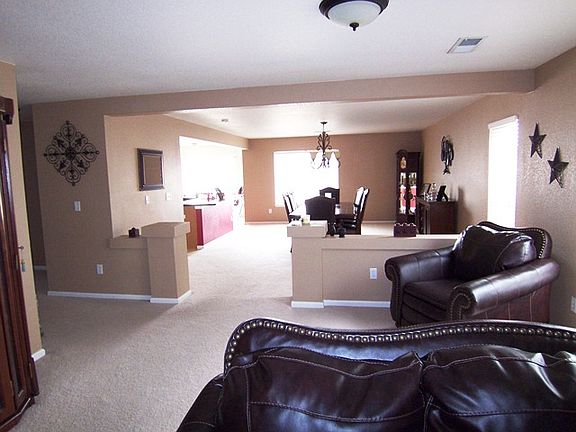 View to dining and kitchen